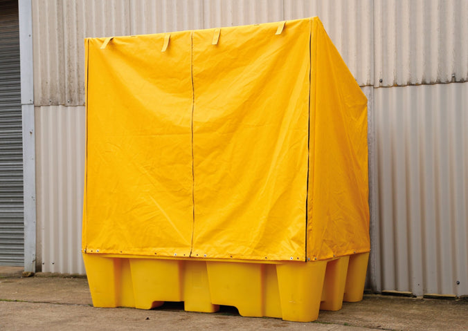 Double IBC Spill Bund with Framed Cover - 1130L