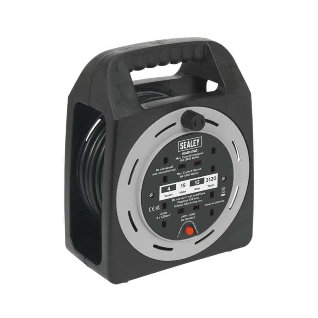 Extension Cable Reel Boxes with 4 Sockets (4623131508771)
