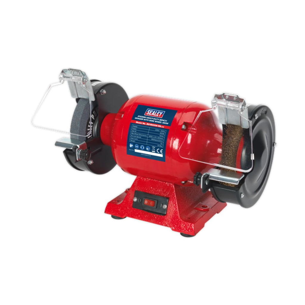 Heavy-Duty Bench Grinder with Wire Wheel - 150mm (5951335792811)