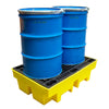 Spill pallet with 2 oil drums