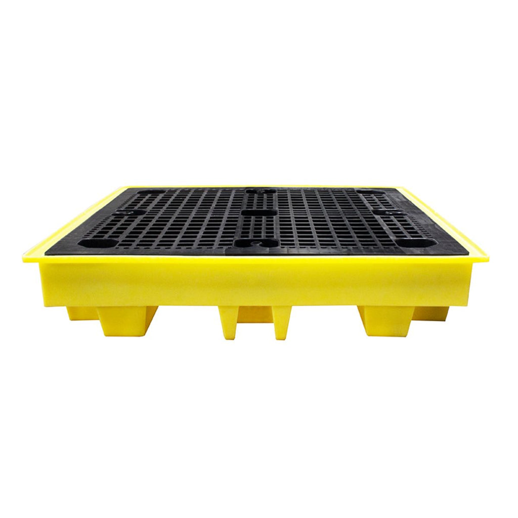 4-Drum Low-Profile Bunded Spill Pallet