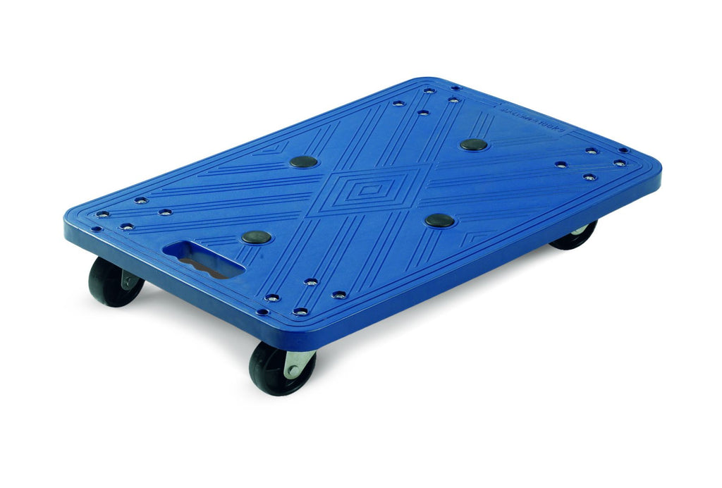 Basic Blue Plastic Dolly - 100kg Capacity (4808063647779)
