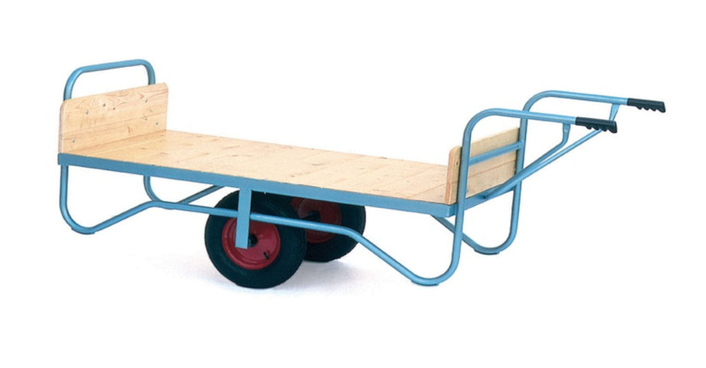 Single-Handle Welded Steel Balance Trolleys with Rubber Wheels - 500kg Capacity (6536175550635)