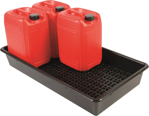 54Ltr Oil and Chemical Spill Tray (6 x 25L drum) - Up to 200kg