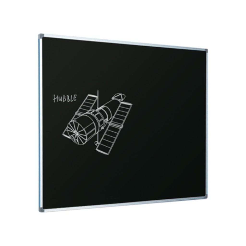 Magnetic Enamel Steel Chalkboard - Black (6175055282347)