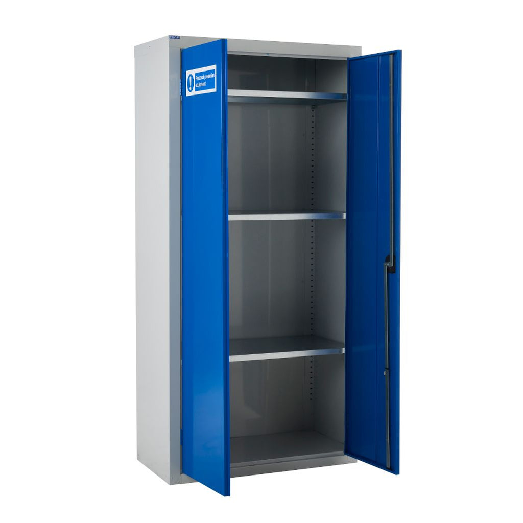 Workplace PPE Storage Cabinets open door (4804355391523)