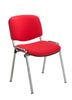 Club Chrome Frame Reception Chairs red (5969837686955)
