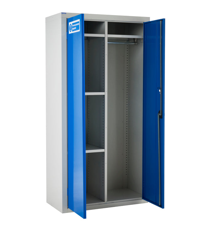 Workplace PPE Clothing Cabinets open door (4804355358755)