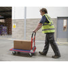 Basic Folding Platform Trucks - 300kg act walking through warehouse (4634656931875)