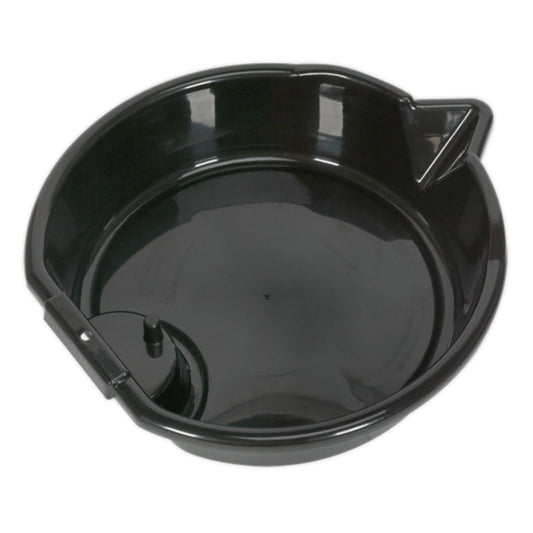 Heavy-Duty Black Anti-Freeze and Oil Drain Pans Medium - 8 Litre (4614914605091)