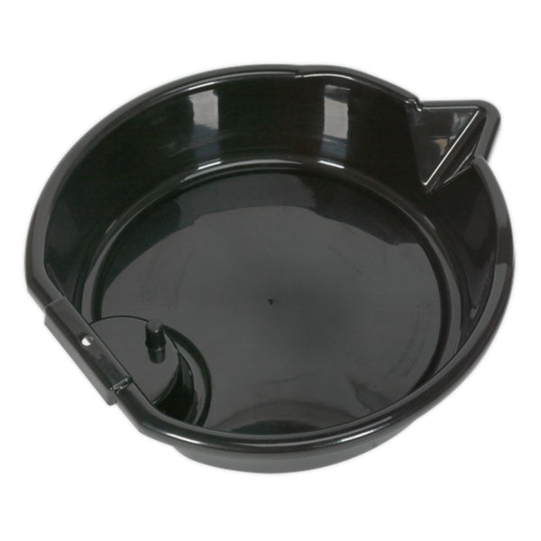 Heavy-Duty Black Anti-Freeze and Oil Drain Pans Medium - 8 Litre (4614914605091)