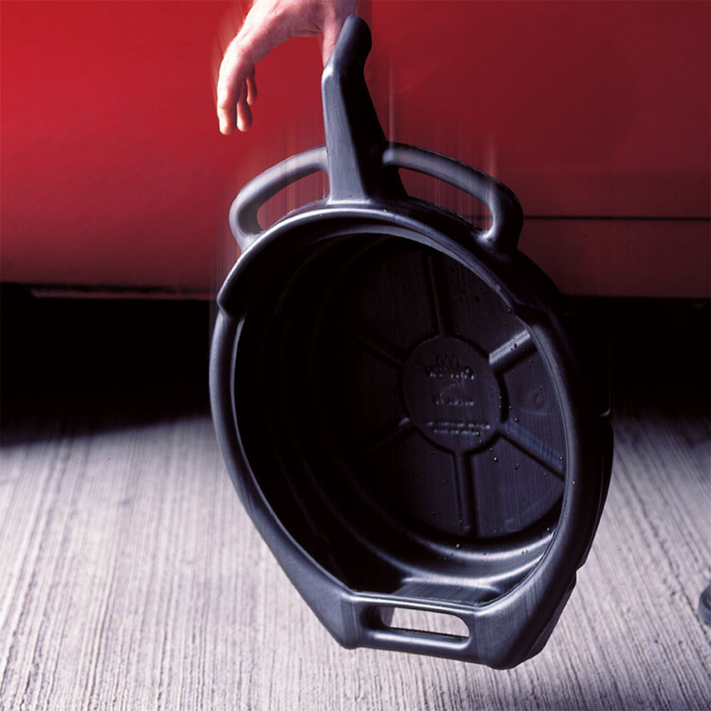 Heavy-Duty Black Anti-Freeze and Oil Drain Pans Medium - 8 Litre impact resistant (4614914605091)