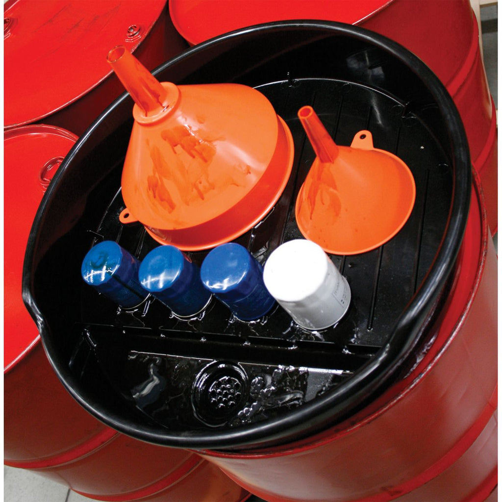 Oil Drum Drain Pan for 205 Litre Drum draining oil filters (4614914703395)