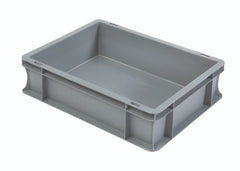 10 Litre Plastic Euro Containers - 5 Pack (400mm x 300mm x 120mm)