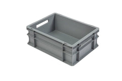 15 Litre Plastic Euro Containers - 5 Pack (400mm x 300mm x 170mm)