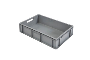 30 Litre Plastic Euro Containers - 2 Pack (600mm x 400mm x 170mm)