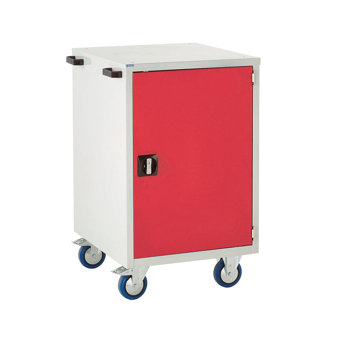 EUC9860651MR Mobile Tool Storage Cupboard - 1 Shelf Red (4483362717731)