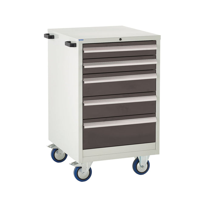 EUC9860655MK Mobile Tool Cabinet with 5 Drawers (Various Sizes) Black (4483363078179)