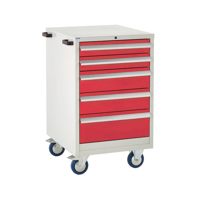 EUC9860655MR Mobile Tool Cabinet with 5 Drawers (Various Sizes) Red (4483363078179)