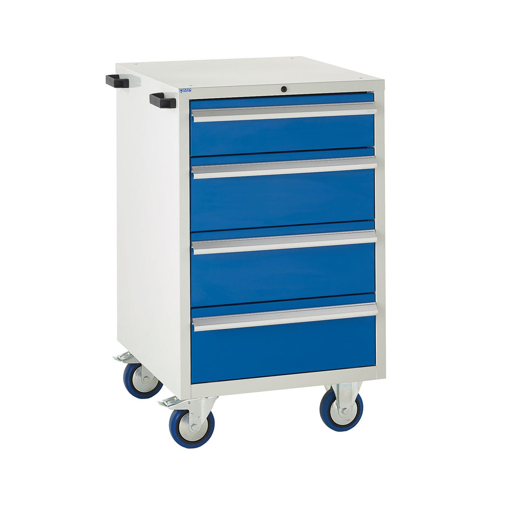 EUC986065AMB Mobile Tool Cabinet with 4 Drawers Blue (4483362947107)