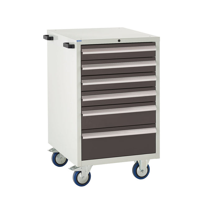 EUC986065EMK Mobile Tool Cabinet with 6 Drawers Black (4483363110947)