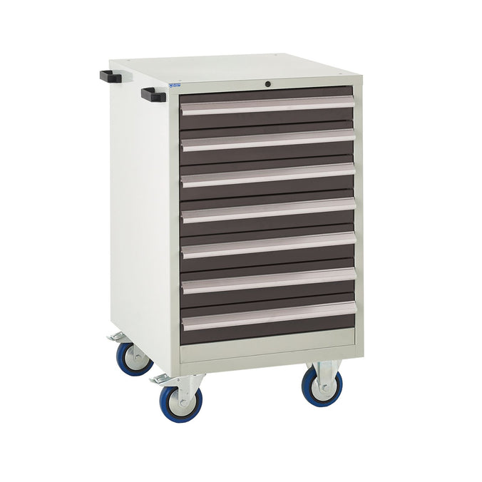 EUC986065VMK Mobile Tool Cabinet with 7 Drawers Black (4483363143715)