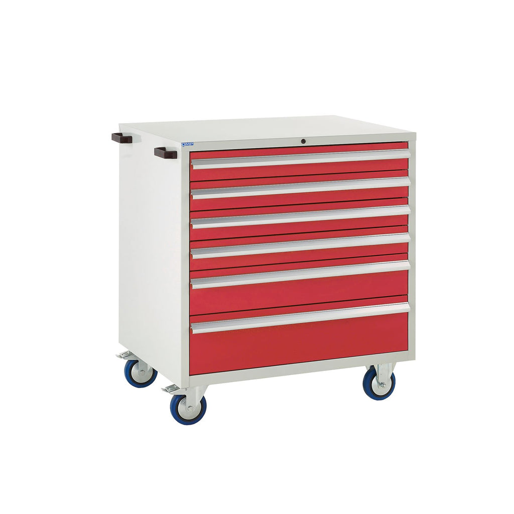 EUC989065EMR Mobile Tool Cabinet with 6 Drawers Red (4483363110947)