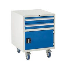 Mobile Under Bench Roller Cabinet with 2 Drawers