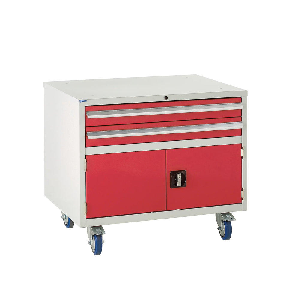 red mobile under storage cabinet (4491142889507)