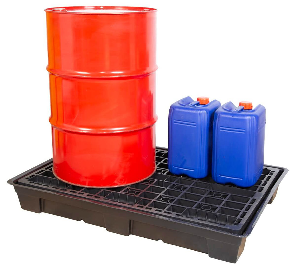 2 Drum Low Level Recycled Spill Pallet - 135L prop (4452000268323)