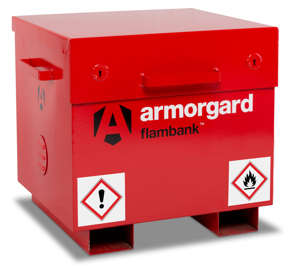 FlamBank Red Ultra-Tough Metal Storage Chest-FB21 (4445004529699)