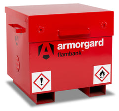FlamBank Red Ultra-Tough Metal Storage Chest