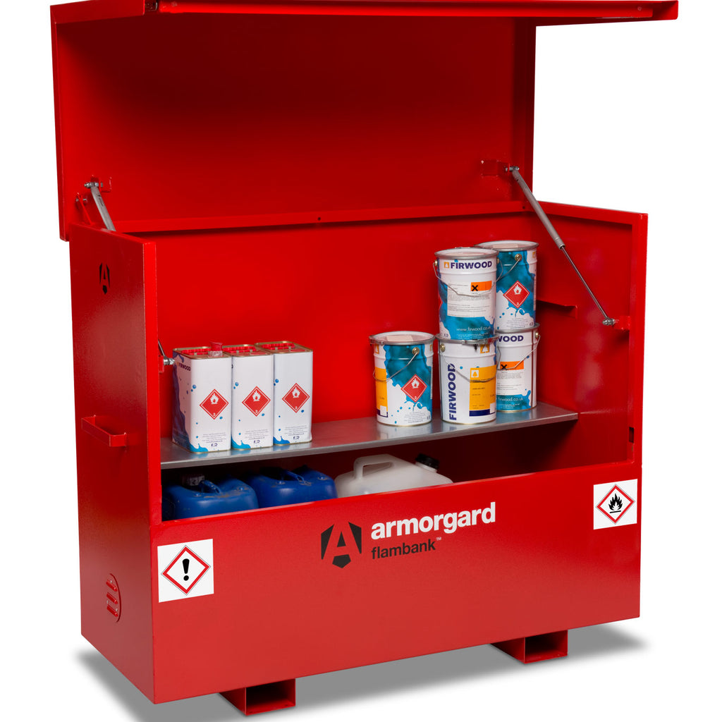 FlamBank Red Ultra-Tough Metal Storage Chest-FBC5-open (4445004529699)