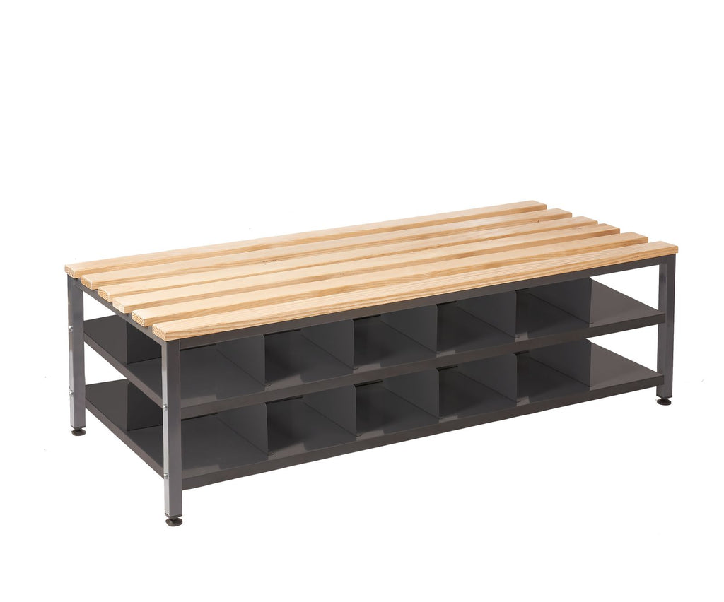 double changing room bench with shoe storage (4485757567011)