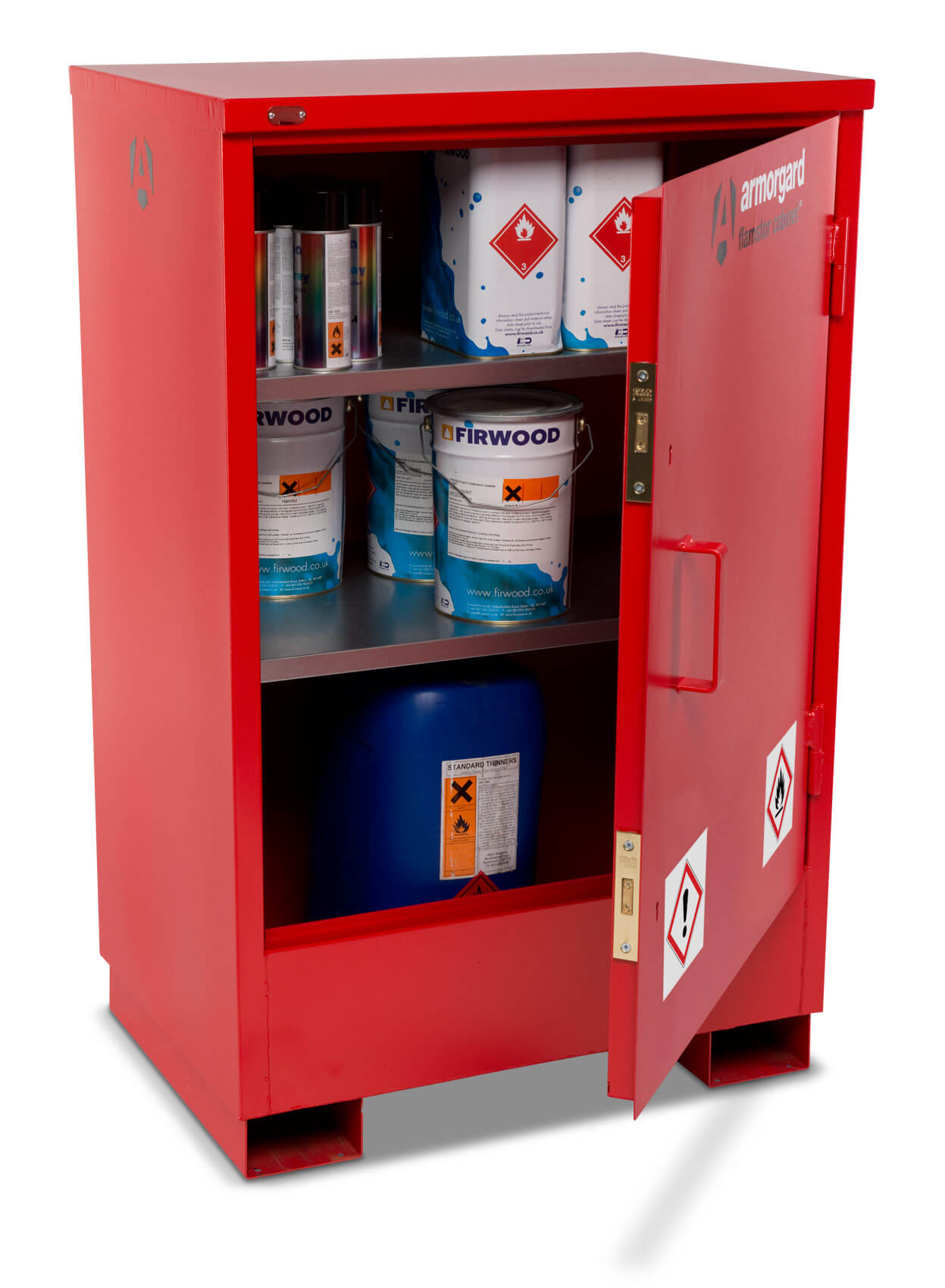 Flamstor Flammable Liquid Storage Cabinet FSC2 open (4445004431395)