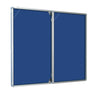 Lockable Aluminium-Framed Two-Door Notice Board (6180470292651)