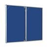 Lockable Aluminium-Framed Two-Door Notice Board (6180470292651)