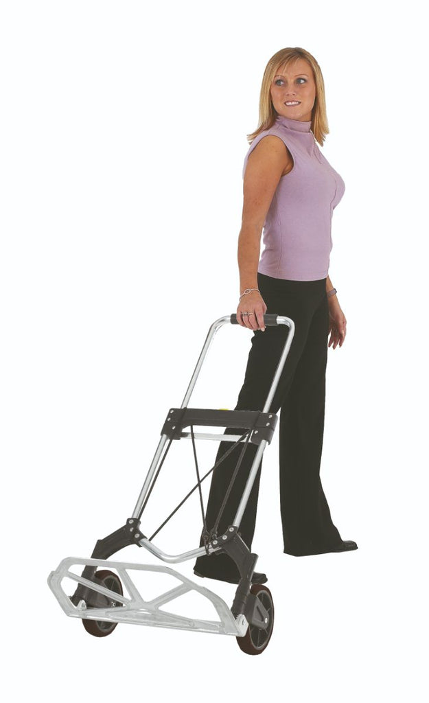 Super Compact Folding Sack Truck - 100kg Loads in use (4583395688483)