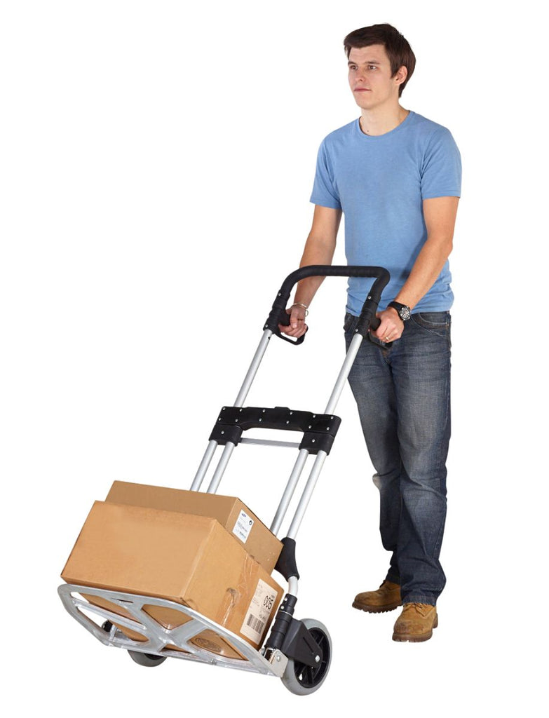 Super Strong Folding Sack Truck - 200kg Loads in use (4583395754019)