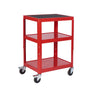 Adjustable Height Shelf Trolleys - 150kg red (4589902987299)