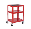 Adjustable Height Shelf Trolleys - 150kg red (4589902987299)
