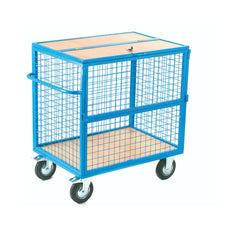 Mesh Frame Lockable Security Trolley