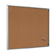 Lockable Cork Notice Boards with Aluminium Frames