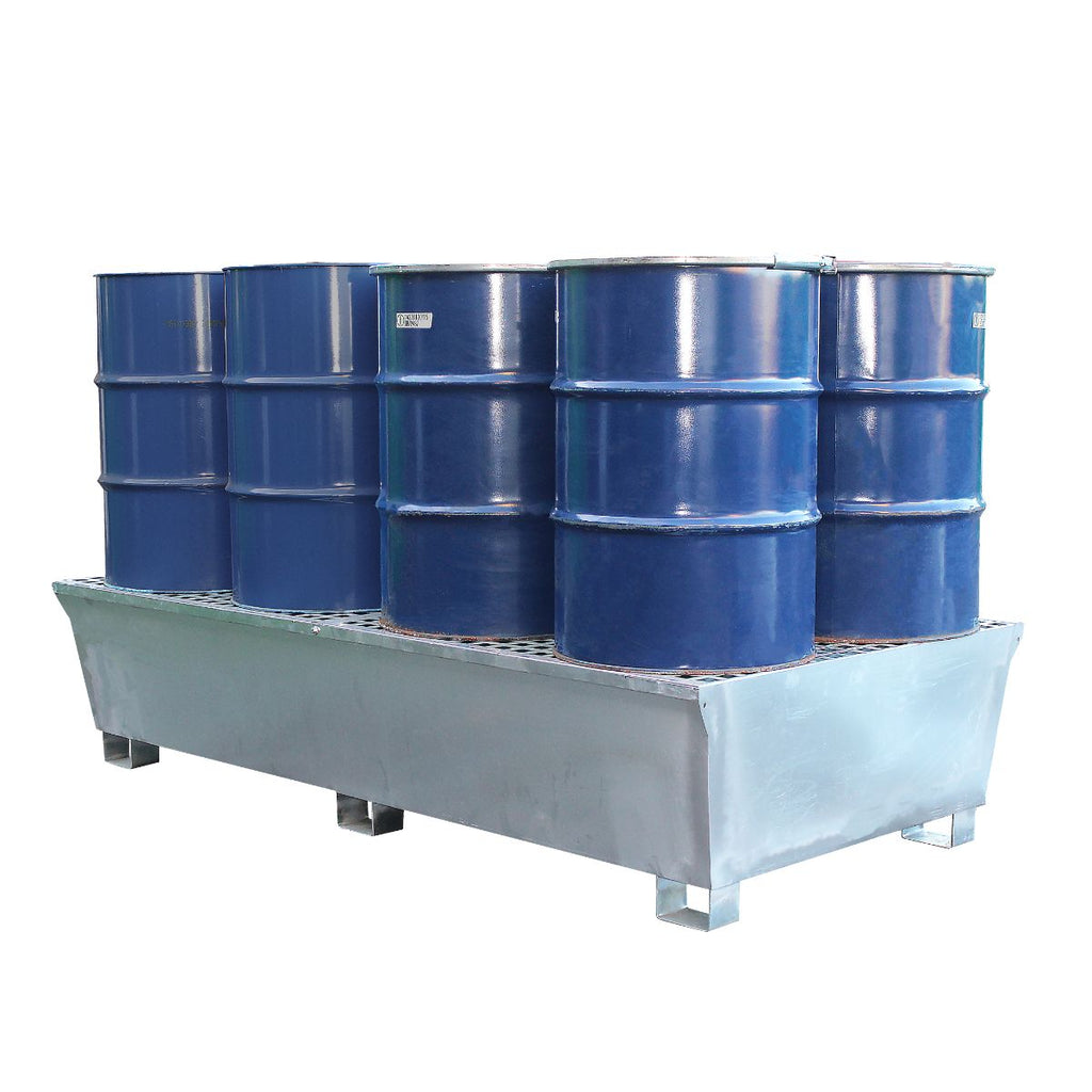 Galvanised Steel Double IBC Bund Pallet | UK Storage Compliant