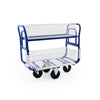 Double-Handle Mailroom Trolley with 2 Full Length Baskets (6236027453611)