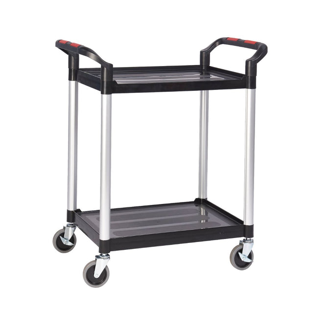 Eco Ali-Plastic 2 Tier Shelf Trolley 750mm (l) x 460mm (w) x 940mm (h) (4589903118371)