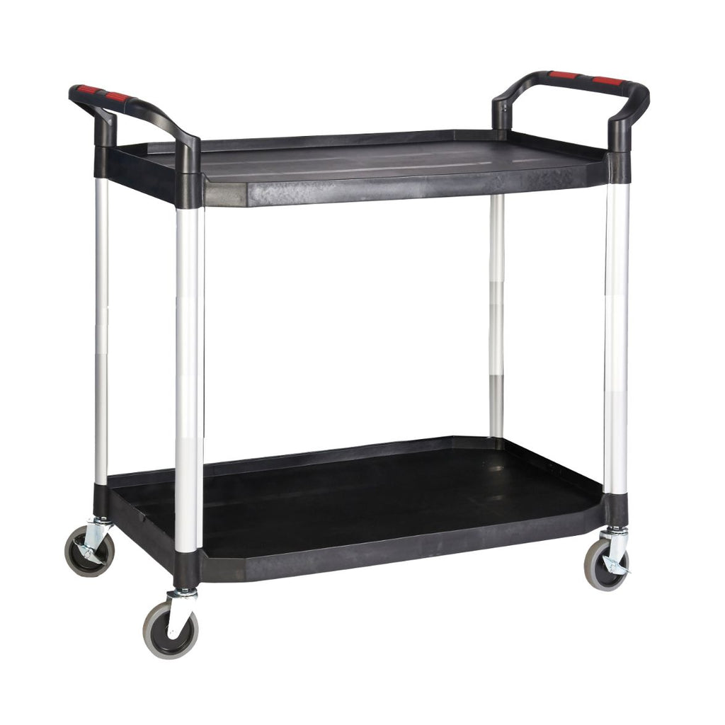 Eco Ali-Plastic 2 Tier Shelf Trolley 990mm (l) x 515mm (w) x 970mm (h) (4589903118371)