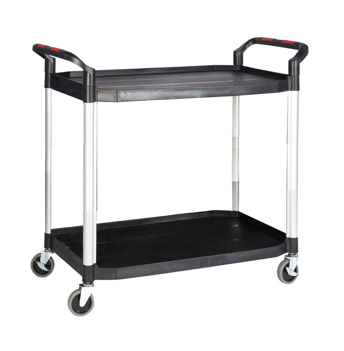 Eco Ali-Plastic 2 Tier Shelf Trolley 990mm (l) x 515mm (w) x 970mm (h) (4589903118371)