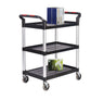 Eco Ali-Plastic 3 Tier Shelf Trolley 750mm (l) x 460mm (w) x 980mm (h) (4589903151139)