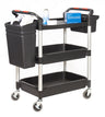 Deep Tray Shelf Trolleys with Storage Bins (4589903085603)